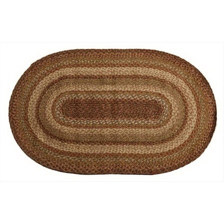 Homespice Decor Harvest Hudson Jute Braided Rugs - Oval - set of 13 596079